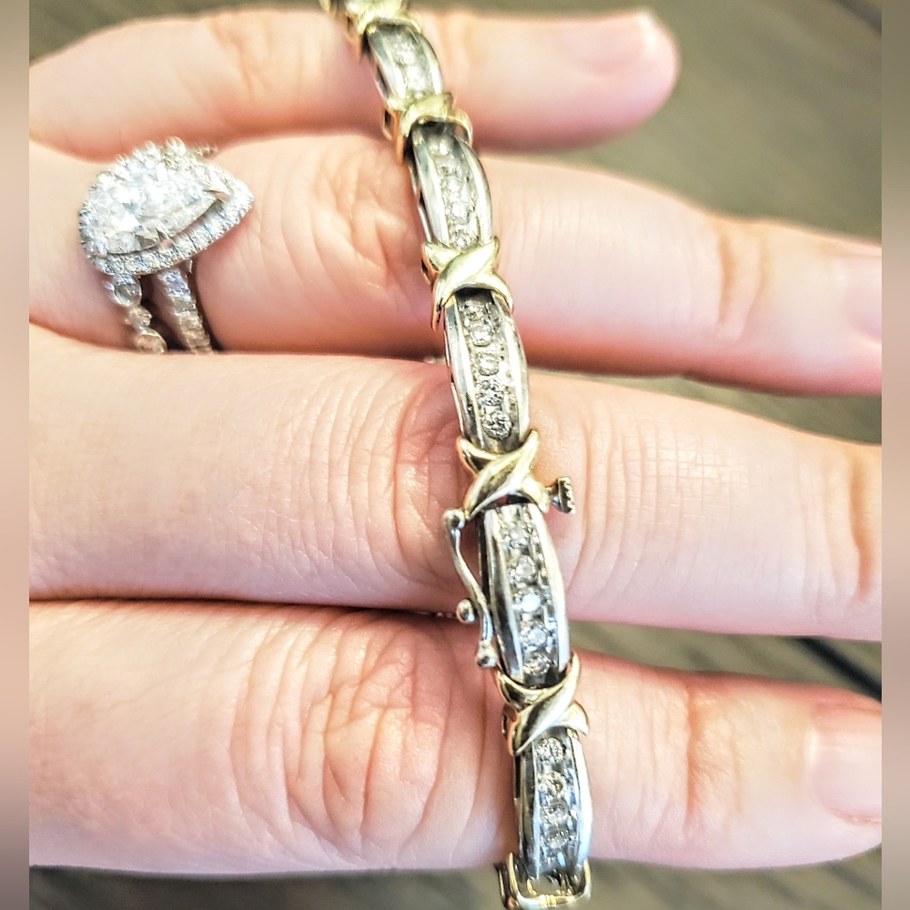 Genuine 2ct Diamond Tennis Bracelet
